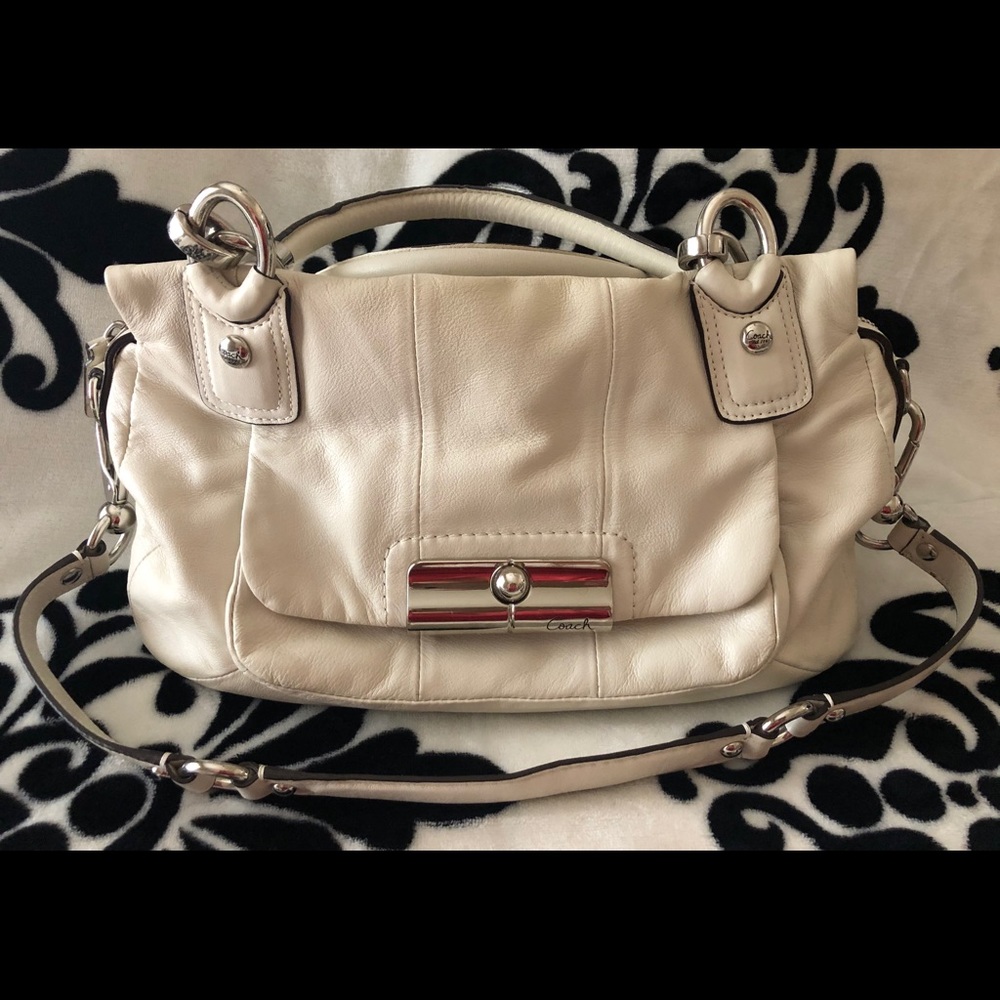 COACH Kristin 16800 SOFT Off White Leather Handbag